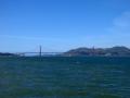 Erster Blick auf die Golden Gate Bridge