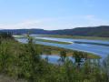 Die ersten Meter des Yukon rivers (Ausfluss des Marsh-Lake)
