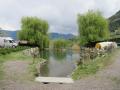 Der schönste Camping der ganzen Tour oberhalb von Meran.