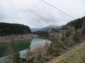 Lago di forte Buso mit ziemlich wenig Wasser