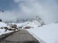 Auf dem fast 2000m hohen Passo Rolle hatte es dann wieder viel Schnee.
